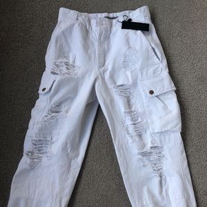 White Carmar Cargo Pants